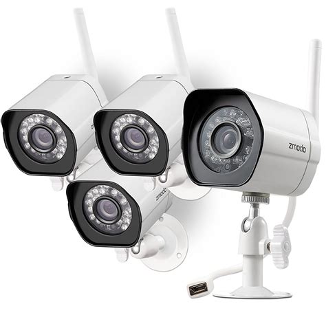 Zmodo Wireless Security Camera System 4 Pack Smart Hd