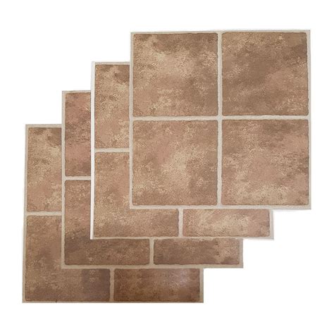 Floor Tiles Self Adhesive Vinyl Flooring Kitchen Bathroom Stone Effect