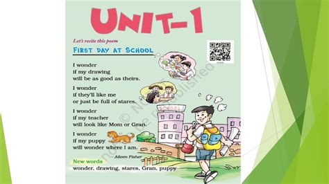 cbse class 2 english chapter 1 first day at school part 1 youtube