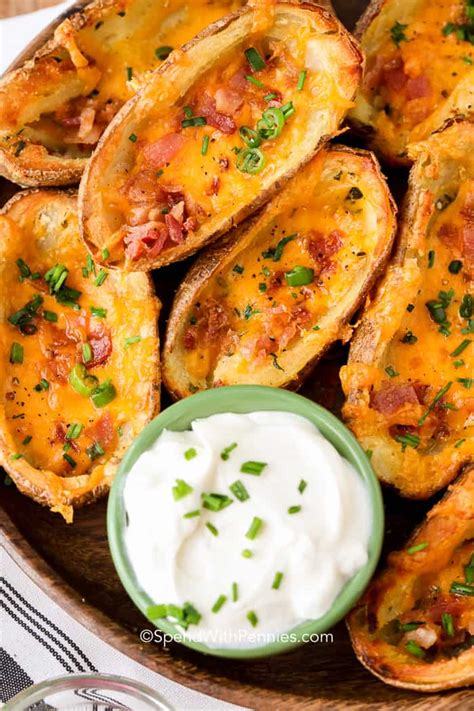 But if you wish to avoid deep frying. Baked Potato skins are simple to make and they taste amazing! They're easy to crisp up in the ...