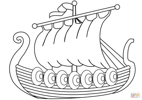 Plans Viking Longboat Template Printables Viking Longboat Drawing