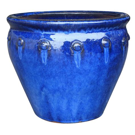 Extra Large Blue Ceramic Planters Youll Find New Or Used Products In