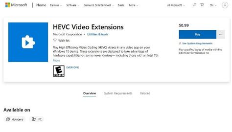How To Install Hevc Codecs On Windows 1110 For Free Official And Extra