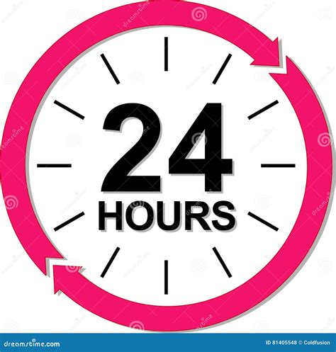 24 Hours Logo Vector Illustration 81405548
