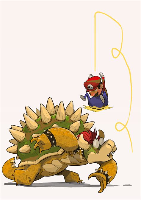 Bowser And Mario By Mendigo Amigo On Deviantart