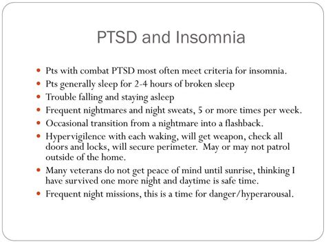 Ppt Combat Posttraumatic Stress Disorder Ptsd Sleep Prazosin And