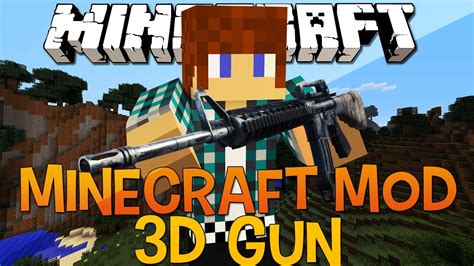 Armas 3d Minecraft Mod 152 3d Gun Youtube