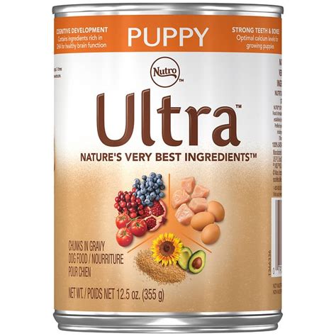 Save 15% on entire purchase code: Nutro Ultra Puppy Chunks in Gravy Canned Dog Food, 12.5-oz ...