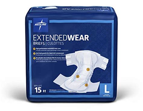 Medline Extended Wear Overnight Adult Briefs With Tabs Maximum