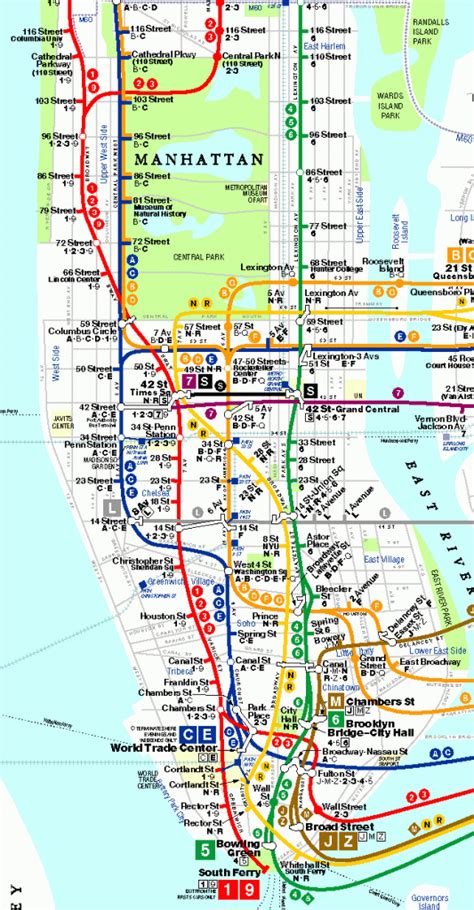 New York City Manhattan Printable Tourist Map Sygic Travel