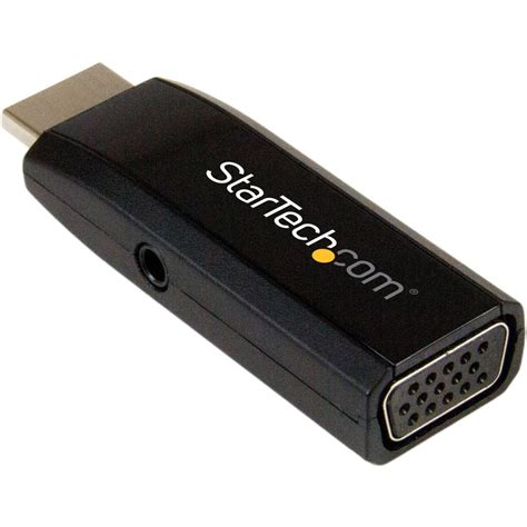 Let's take a look at both · when it comes to vga vs hdmi, hdmi is much better than vga, for a number of reasons. StarTech.com HDMI to VGA Converter with Audio - Compact ...