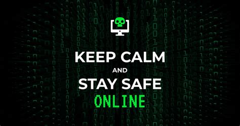 Keep Calm And Stay Safe Online Ad Template Creatopy