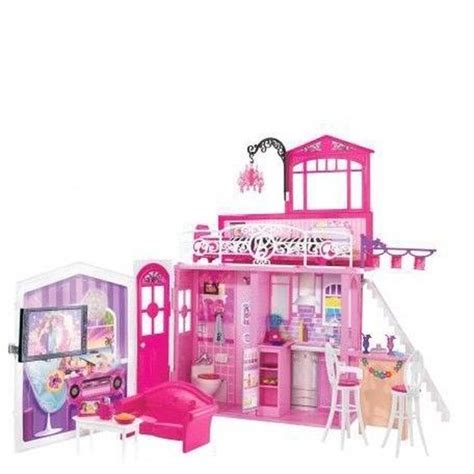 Maison Glamour Barbie Mobilier Cdiscount Jeux Jouets