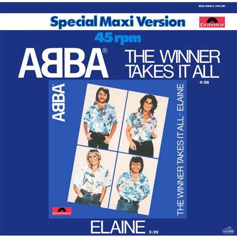 Abba The Winner Takes It All Elaine Vinyl Discogs