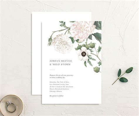 Romantic Floral Wedding Invitations