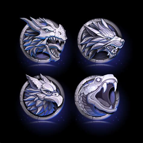 Guild Emblems 2d Game Art Weapon Concept Art Game Logo Design