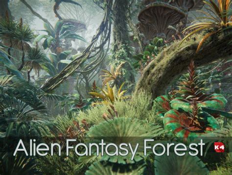 Alien Fantasy Forest 3d Environments Unity Asset Store