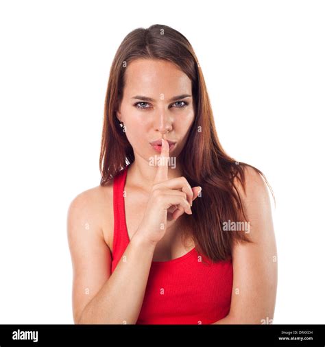 Shh Mujer Fotograf As E Im Genes De Alta Resoluci N Alamy