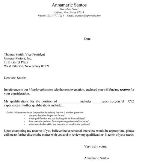 cover letter template  high school students cover