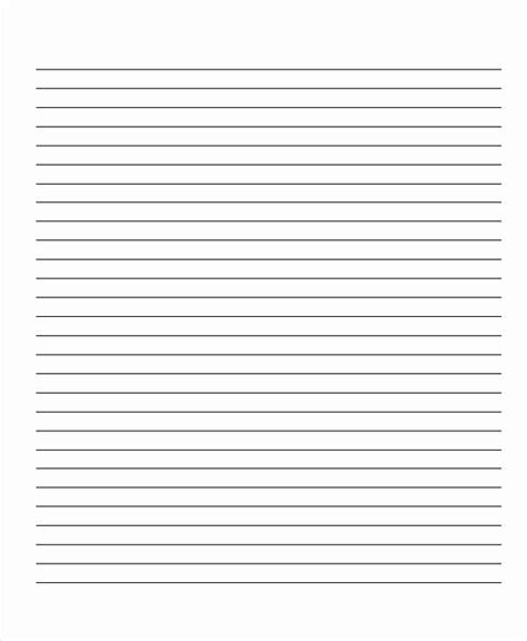 30 Wide Lined Paper For Kindergarten Example Document Template