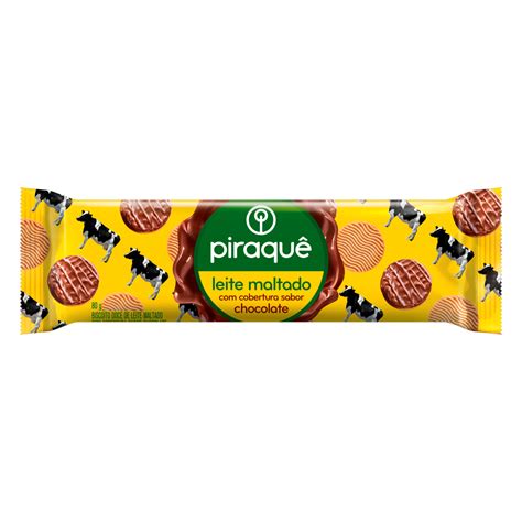 Biscoito Piraquê Maltado Coberto 80g Clube Extra