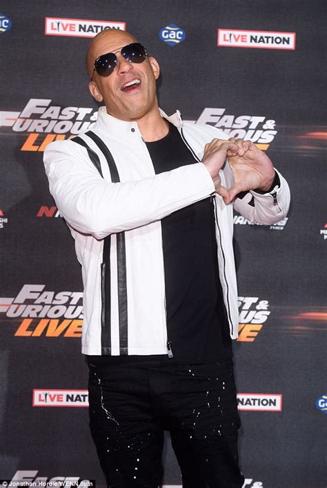 Vin Diesel All Smiles At Fast And Furious Live Premiere Daily Mail Online
