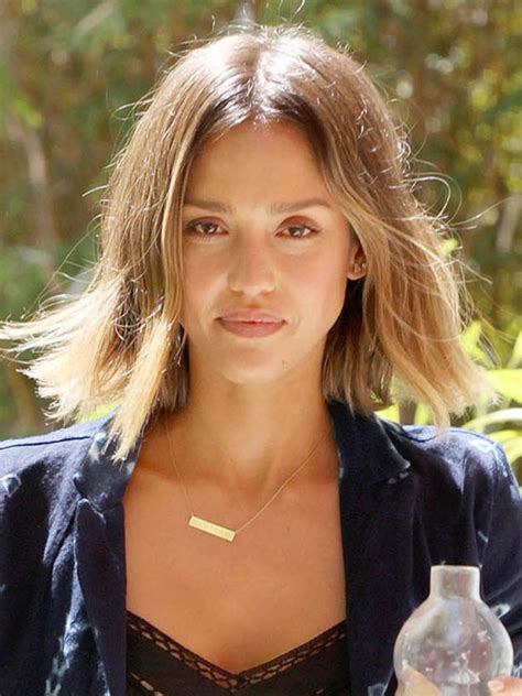 Jessica Alba Y El Long Bob Para El Cabello Long Bob El Peinado De