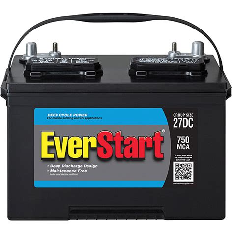 Everstart Lead Acid Marinerv Battery Group 27dc