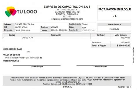 Formatos Factura De Venta Portal De Clientes Siigo Software Contable