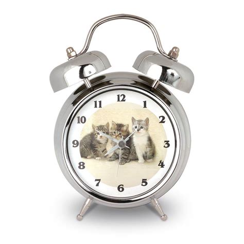Kate Kitten Cat Alarm Clock With Meowing Sound 7 Inch Home