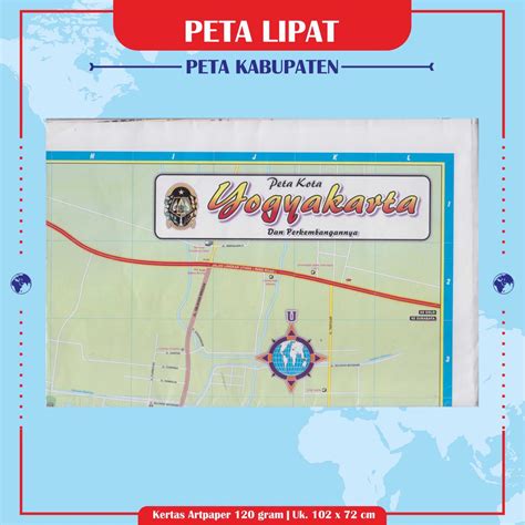 Jual Peta Kabupaten Sleman Bantul Gunungkidul Kulon Progo