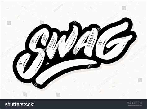 Swag Lettering Stock Vector Royalty Free 616060418 Shutterstock