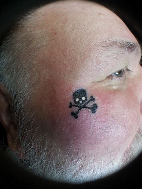 Lucky Draw Tattoos Skullcrossbonesfacetattoophillipduke