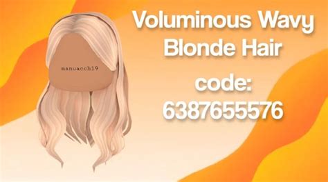 Aesthetic Blonde Hair Bloxburg In 2021 Roblox Codes Bloxburg Decal