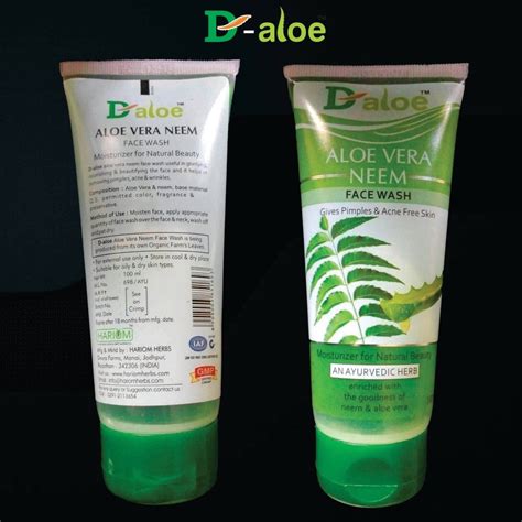 Green Aloe Vera And Neem Face Wash Type Of Packaging Tube Packaging Size Ml At Rs