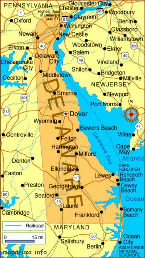 Delaware Maps Of Us State And County Map Of Usa World Map