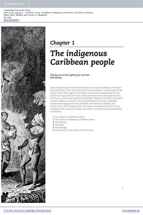 Pdf Chapter 1 The Indigenous Caribbean Peoplecarslibrarywikispaces