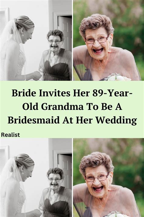 bride invites her 89 year old grandma to be a bridesmaid at her wedding intimate photos brad