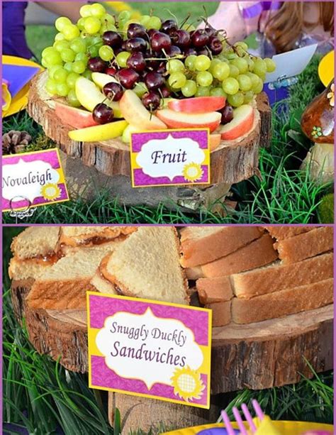 From the rapunzel braid sandwich to the donut tower, your guests will ooh and aah over how cute the food is until they eat it all.view this tutorial TANGLED Party Food Labels RAPUNZEL Girls by KROWNKREATIONS ...