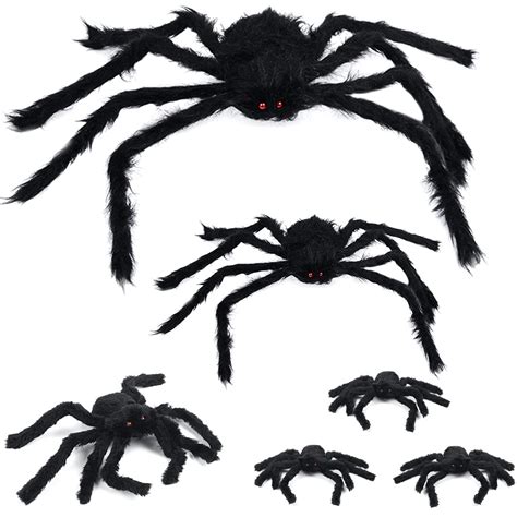 Buy OWUDE 6 PCS Halloween Giant Large Big Spiders Decoration Set