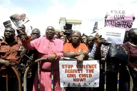 Protest On Anniversary Of Nigerian Girls Abduction Arabian Business
