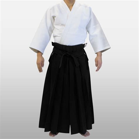 New 11000 Traditional Black Cotton Aikido Hakama Aiki Japan