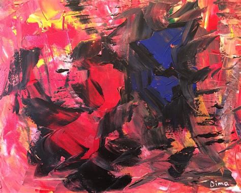 Red And Blue Blue Painting Original Abstract Painting Original