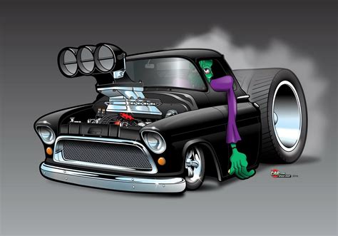 Pin By Michael Luzzi On Cartoon Art Truck Art Art Cars Monster Car