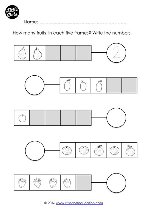 One To One Correspondence Worksheets For Kindergarten