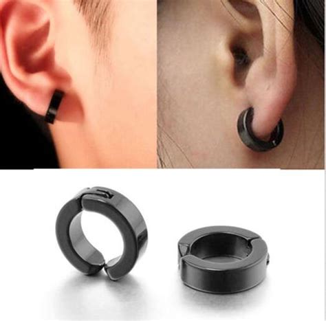 Piece Set Of Stainless Steel Hoop Circle Earrings For Men And Women