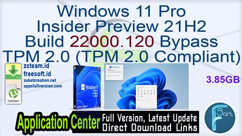 Windows 11 Pro Insider Preview 21h2 Build 22000120 Bypass Tpm 20 Tpm
