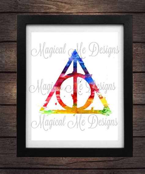 Harry Potter Deathly Hallows Digital Printable Etsy Harry Potter