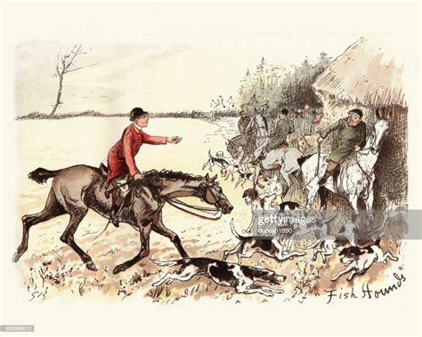 Victorian Huntsman And His Fox Hounds High Res Vector Graphic Getty