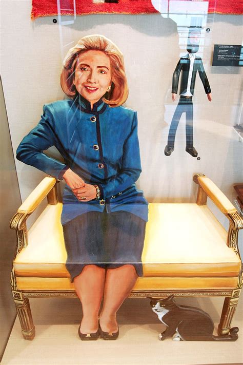 See The Wacky Wonderful Hillary Clinton Bench Featuring Socks The Cat